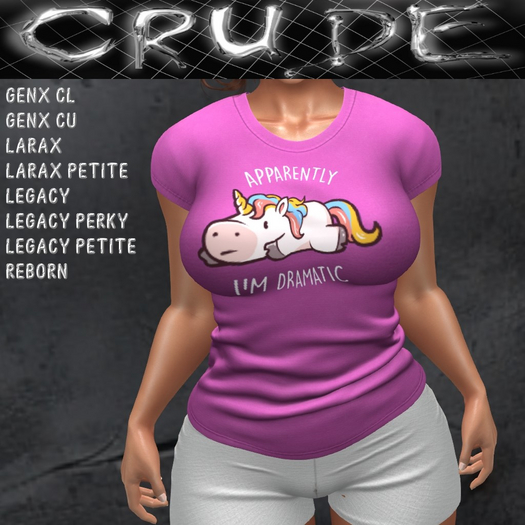 Apparently I'm Dramatic (Unicorn) Women's T (WTL)  <Wear Me>