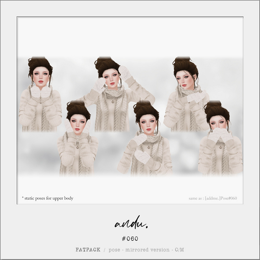 [andu.]#060 | Pose : Others / for UpperBody