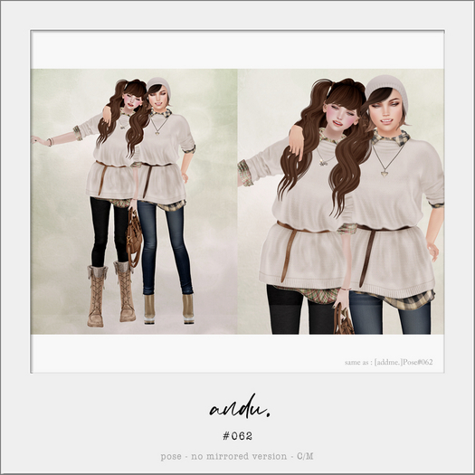[addme.] Pose#062 (Friends/Couple)
