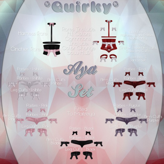 .Quirky. - Aya Leg Cuffs - White