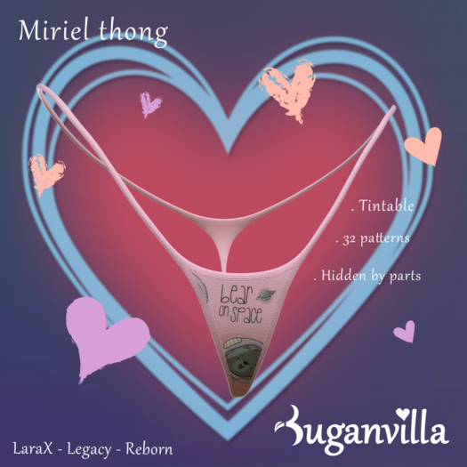 Buganvilla - Miriel thong - FATPACK