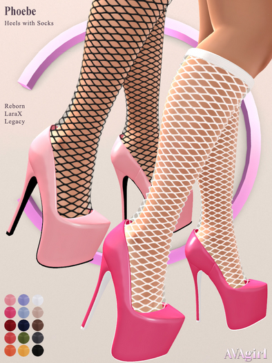 AVAgirl - Phoebe Heels with Socks