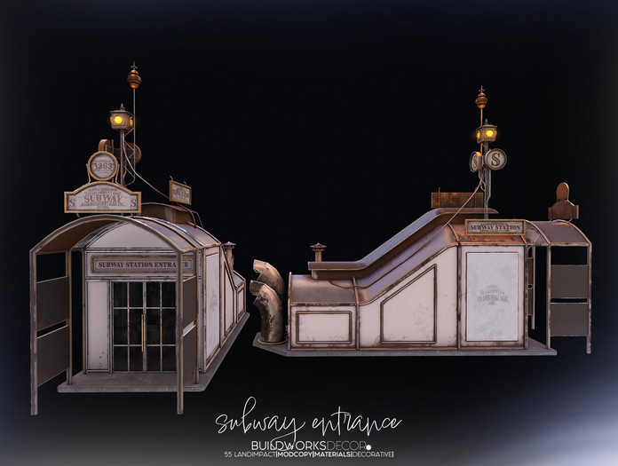 buildworksdecor ~ Subway Entrance White / Boxed