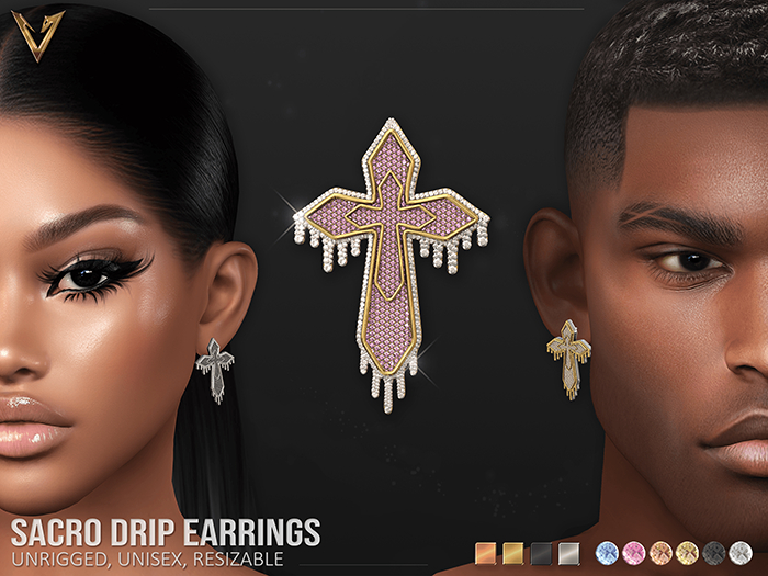 [VIPERA] Sacro Drip Earrings (unrigged)