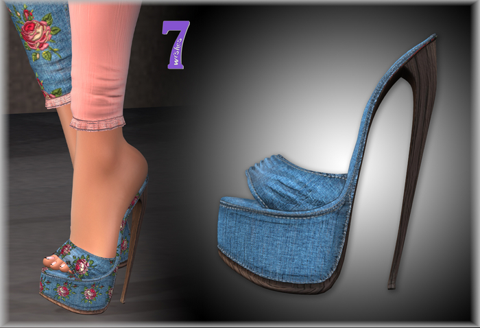 <7w> Sara Mules - Denim 1 ~Maitreya, LaraX, Reborn, Legacy, Kupra~
