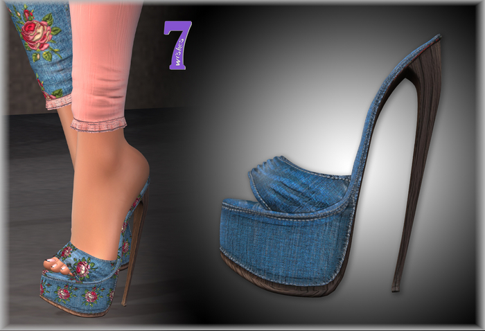 <7w> Sara Mules - Denim 6 ~Maitreya, LaraX, Reborn, Legacy, Kupra~
