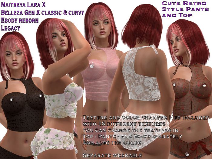 Cute Retro Style Pants and Top
