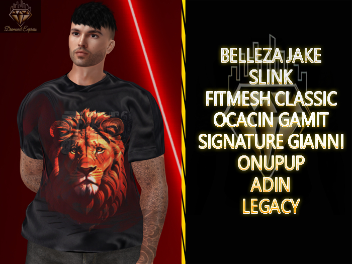 {DE} Lion Blood- mans shirt