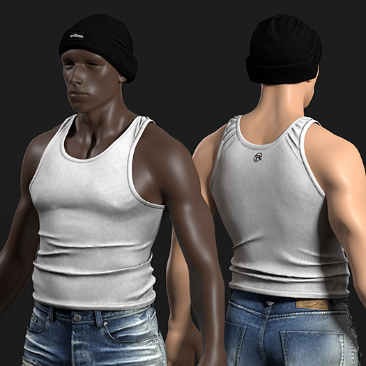 R8TERZ - Destroyed Set White Tank Top
