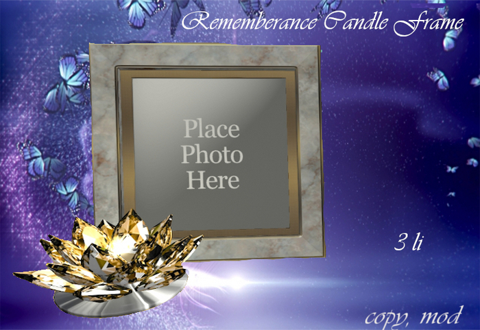 Remembrance Candle Frame - GIFT