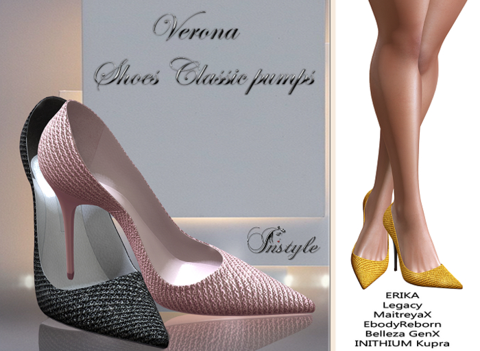InStyle Shoes Classic pumps Verona - Yellow