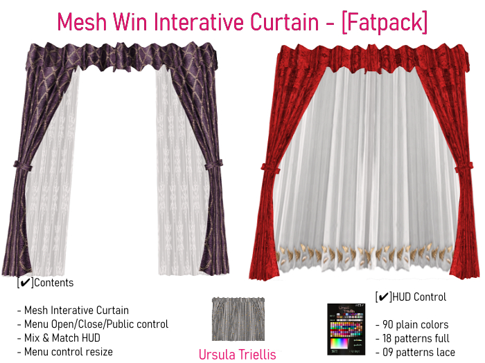 6985 Mesh Win Interative Curtain - [Fatpack]