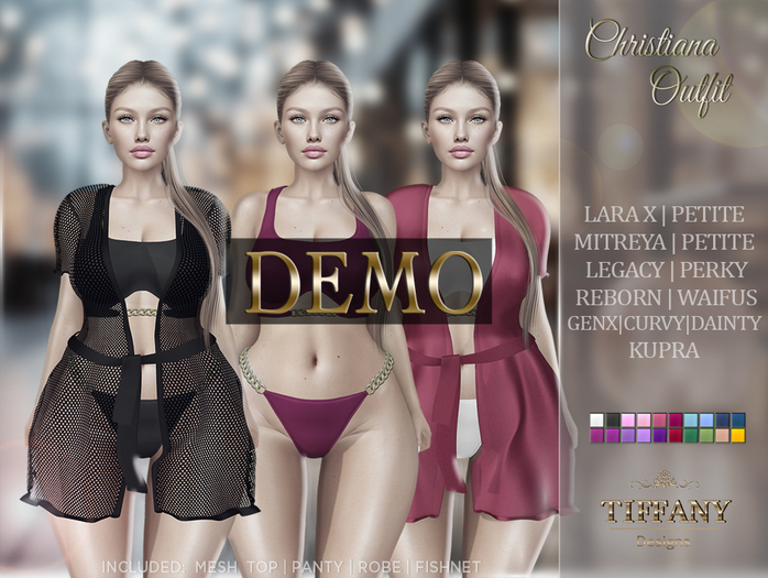 ::TD:: Christiana Outfit [Mesh] DEMO + Lara X