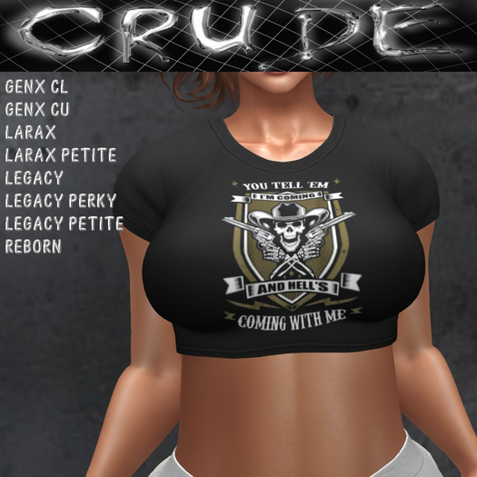 Tell Em I'm Coming Women's Crop Top (WTS)  <Wear Me>