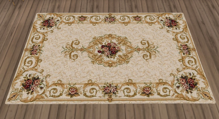 Biege & Roses Imperial Area Rug