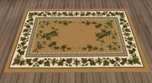 Mustard Floral Vines Rug