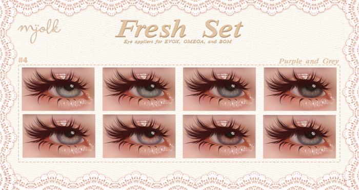 ::Mjolk:: Fresh Set - #4 Purple/Grey