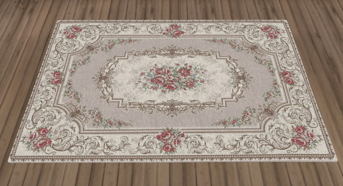 Snow & Roses Imperial Area Rug