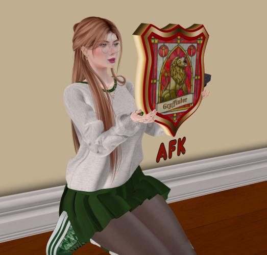 Kneeling shield AFK Gryffindor - BOX