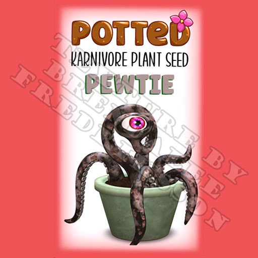 Potted: Karnivore Plant Seed: Pewtie (ACTUAL PLANT SEED) - Retired!