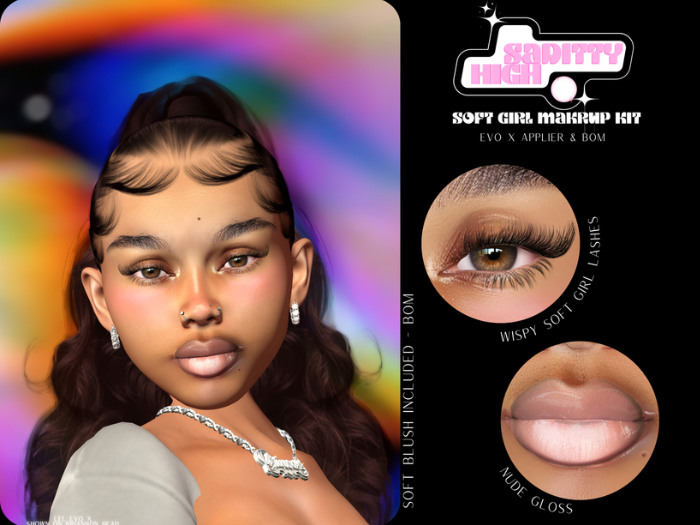 High $aditty - Soft Girl Makeup Kit