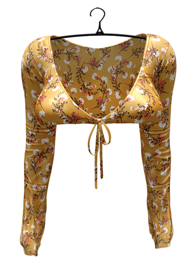 aprelle scarlett top goldfloral