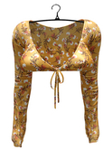 aprelle scarlett top goldfloral