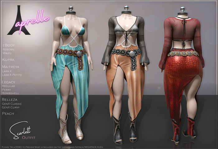 aprelle scarlett outfit MEGAPACK