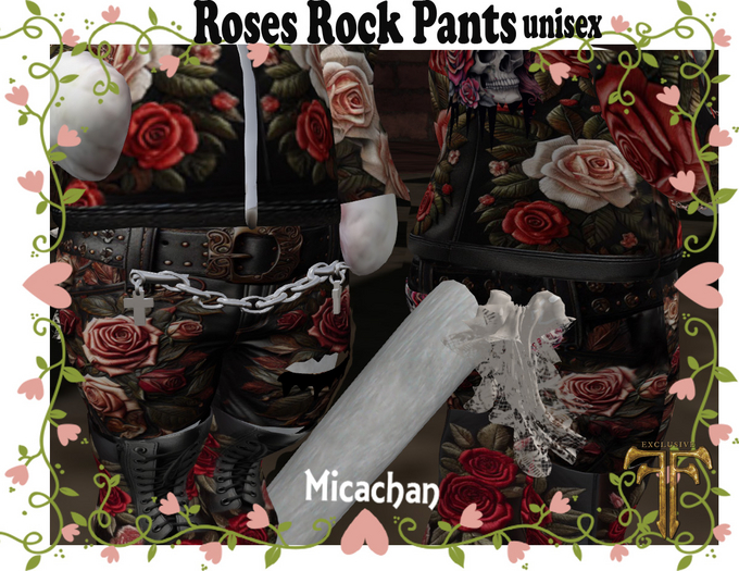 Dinkies Roses Rock Pants unisex
