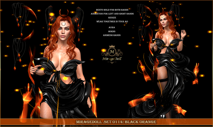 MirageDoll .Set 0114: Black Orange