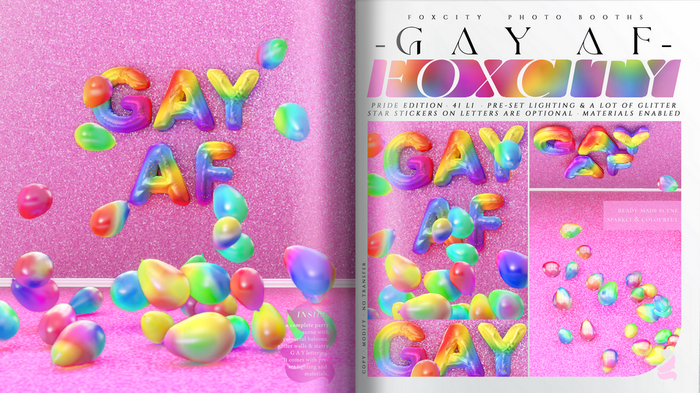 FOXCITY. Photo Booth - Gay AF (Pride EDT)