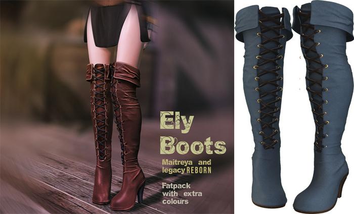 UNA. Elys Boots Blue