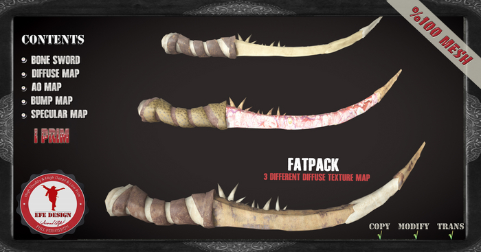(Efe Design) Bone Dagger Fatpack Fullperm 