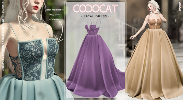 .cococat. Fatal dress - Violet
