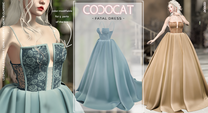 .cococat. Fatal dress - Turquoise