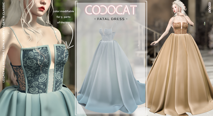 .cococat. Fatal dress - Sky