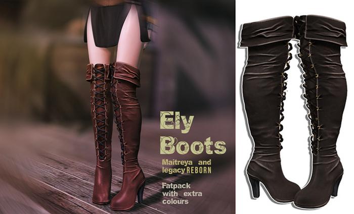 UNA. Elys Boots BrownDark