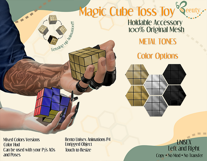 Beeuty - Magic Cube Toy Metal Pack