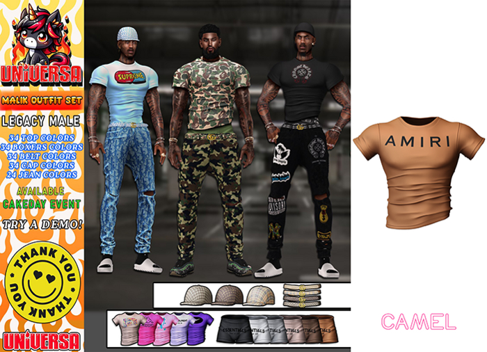 #UNIVERSA MEN - Malik Shirt - Camel - Legacy Male - Legacy Athletic
