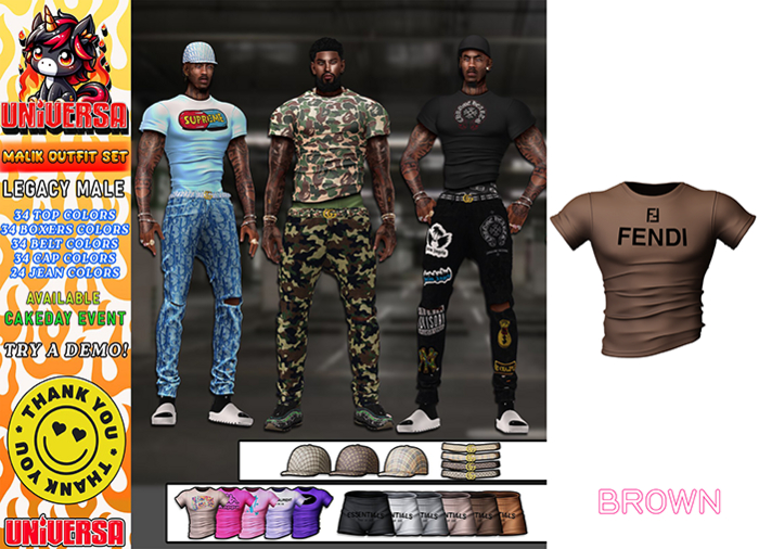 #UNIVERSA MEN - Malik Shirt - Brown - Legacy Male - Legacy Athletic
