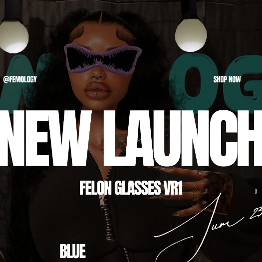 FEMOLOGY - FELON  GLASSES  BLUE