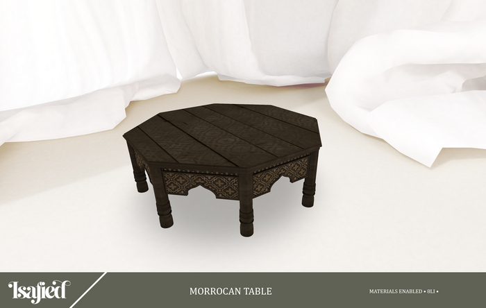 {Isafied} Morrocan Table