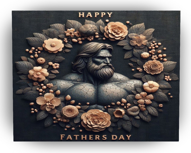 Happy Fathers Day Picture  (Two sides of a man)