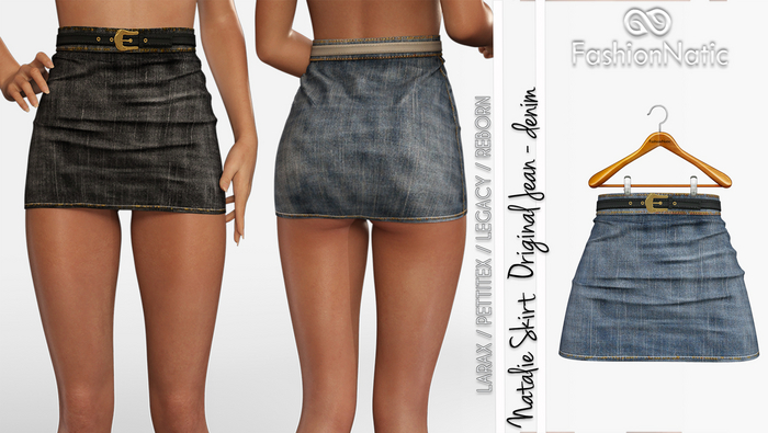 Skirt Natalie Original  Denim - Jeans  - LaraX, PetiteX, Legacy, Reborn - FashionNatic
