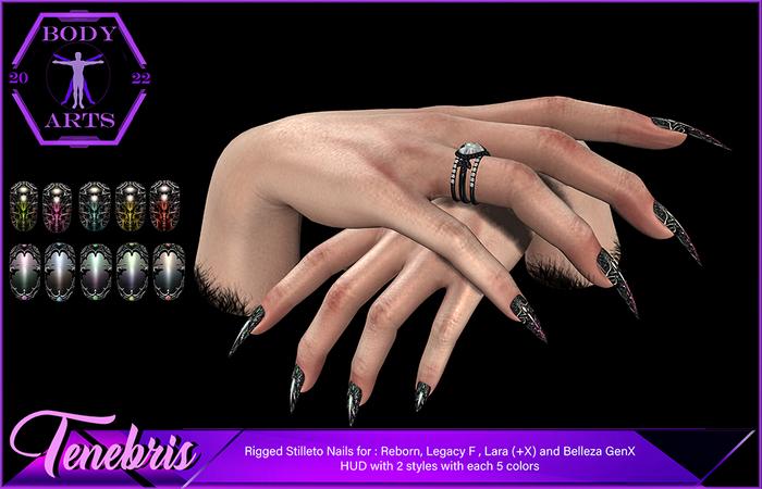 BodyArts - Tenebris Stiletto Nails
