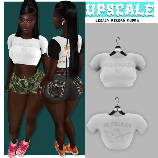 {UPSCALE} Truey rhinestone tee FATPACK