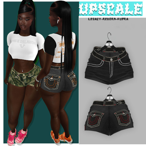 {UPSCALE} Truey Shorts blk/red