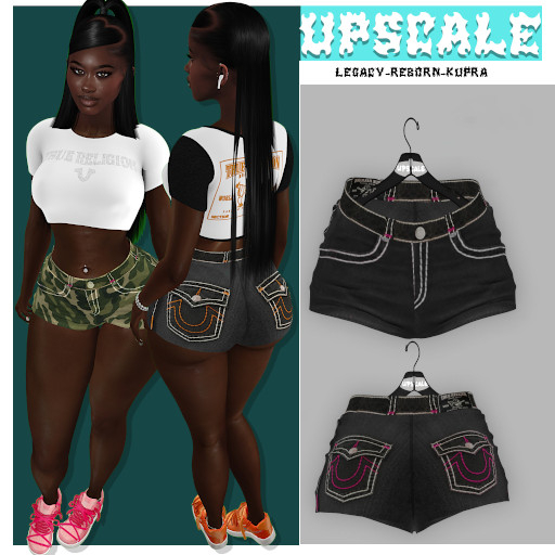 {UPSCALE} Truey Shorts blk/pink