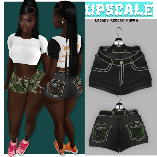 {UPSCALE} Truey Shorts blk/green