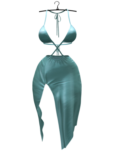 aprelle scarlett dress turquoise